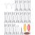 Blulu 20 Pieces Clear Lip Gloss Tubes Candy Shape Lip Gloss Containers Mini Empty Lip Balm Tube and 2 Pieces Funnel for DIY Cosmetics Women Girls