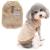 Zunea fleec winter jacket for small dogs warm winter coat sweater sweater soft fuzzy puppy clothing with D-ring for dishes cold weather pet clothing for chihuahua cats brown l l brown