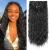 Clip in Hair Extensions REECHO 5PCS Brown Hair Extensions 24" Thick Long Loose Waves hair extensions HE002 Invisible Lace Weft Natural Soft Hairpieces for Women C Jet Black
