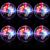 6 Pieces Ghost Hunting Cat Ball Activated Cat Toy Ball Motion LED Light Cat Balls Motion Cat Dog Interactive Toys Pet Glowing Mini Running Exercise Ball Toys for Animals Activity