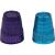 SINGER Slip Stop Thimbles Size Large and XLarge Metallic Blue and Purple - Set of 2 2-Pack Large/X-Large