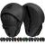 RDX Boxing Pads Curved Focus Mitts, Maya Hide Leather Kara Hook and jab Training Pads, Adjustable Strap Ventilated, MMA Muay Thai Kickboxing Coaching Martial Arts Punching Hand Target Strike Shield Black