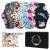 Reusable Menstrual Pads, Bamboo Cloth Pads for Heavy Flow with Wet Bag, Large Sanitary Pads Set with Wings for Women, Washable Overnight Cloth Panty Liners Period Pads (7 in 1, 25.4cm 4 Layers) Colorful-a