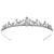 SAMKY Elegant Bridal Floral Rhinestone Crystal Wedding Prom Tiara Crown T1076