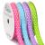 Ribbli 4 Rolls 3/8-Inch Easter Grosgrain Polka Dot Ribbon Total 40 Yards (Hot Pink/Blue Mist/Hyacinth/Apple Green) Easter Ribbon Spring Ribbon Use for Gift Wrapping Ribbon Crafts 02 Set-4Rolls 3/8- 10Yd per roll