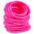 Frcolor Elastic Hair Ties No Metal No Damage Ponytail Holder Hair Rubber Bands Pack of 50 (Pink)