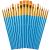 Paint Brushes Set  20 Pcs Paint Brushes for Acrylic Painting  Oil Watercolor Acrylic Paint Brush  Artist Paintbrushes for Body Face Rock Canvas  Kids Adult Drawing Arts Crafts Supplies  Blue