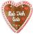 Gingerbread heart - 18cm - love you