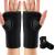 2 Pieces Carpal Tunnel Wrist Braces for Night Wrist Sleep Support Brace Wrist Splint Stabilizer and Hand Brace Cushioned to Help With Carpal Tunnel and Wrist Pain Relief (Black,Classic Style) Classic Style Black