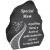 Black And White Stairway To Heaven Special Mum Tribute Detail Rock Memorial Grave Plaque
