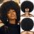 Xinran Short 70s Afro Wigs for Black Women  Large Synthetic Black Short Afro Wig 70's  8 Inches 60s Afro Wig for Women Bouncy and Soft Natural Looking(Black)