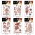 Adecco LLC 6 Sheets Flower Temporary Henna Tattoos, Fashion Flash Women Tattoo, Henna Stickers, Waterproof Red Ink Body Art Stickers. (1)