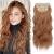 Feshfen clip in extensions 4PCs hair extensions with clips synthetic corrugated hair extreme chestnut brown wavy wavy hair extensions clip in hair part for women 50 cm