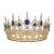 SWEETV Royal Queen Crown  Wedding Tiara for Bride  Rhinestone Tiaras and Crowns for Women  Costume Headpiece for Birthday Cosplay Party Celebration Royal Blue  Bailey 1.Royal Blue