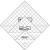 Bloc Loc - Half Square Acrylic Triangle Ruler Set #2, 2.5"4.5",6.5" 1 SET