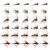 Goture Fly Fishing Flies Kit - 40pcs/76pcs/100pcs Fly Fishing Lures with Fly Fishing Box - Fly Fishing Assortment Kit for Bass Trout Salmon Fishing - Dry Flies Wet Flies Streamers Nymphs D - 30pcs flies