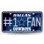NFL Rico Industries #1 Fan Metal License Plate Tag, Dallas Cowboys