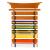 KidKraft Martial Arts Wooden Belt Holder Hanging Display for 8 Belts (Unpersonalized) 24.5 Inch