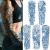 Aresvns Semi Permanent Sleeve Tattoo for Women and Men  Realistic Temporary Tattoos Full Arm Waterproof & Long-Lasting 2-3 Weeks Christmas Gift