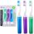 Travel Toothbrushes, Mini Toothbrush with Toothbrush Cover, Camping Toothbrush, Travel Size Toothbrush with Toothbrush Case Portable Toothbrush, Adults Travel Toothbrush Kit (3 Pack - Medium)