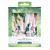 EcoTools Reusable Shower Cap for Women with Travel Storage Case Made with Recycled and Sustainable Materials White/Blue 1 Set