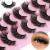 False Eyelashes Fluffy Lashes Mink Wispy Thick Volume Eye Lashes Curly Strip Lashes Extensions Natural Dramatic 20MM Long 7 Pairs Fake Eyelashes Pack A- Fluffy Wispy