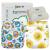 Colo reusable diapers - washable cloth diaper set: 2 washable adjustable fabric diaper with 2 bamboo inserts.Tower diapers 100% environmentally friendly Gattini e Girasoli