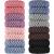 16 Pieces Thick Cotton Hair Ties Seamless Cotton Hair Bands No Crease No Break No Slip Hair Bands Seamless Hair Elastics Ties Thick Stretchy Ponytail Holders for Women Girls (Mixed Color)