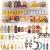 EBANKU 184PCS Dreadlocks Hair Jewelry Dreadlock Accessories  Assorted Dreadlock Jewelry Charms Beads for Braids  Dreadlock Hair Clips for Women Girl