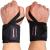 Rip Toned Wrist Wraps - 18" Professional Grade with Thumb Loops - Wrist Support Braces - Men & Women - Weight Lifting, Crossfit, Powerlifting, Strength Training Stiff Fit Black