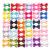 YAKA 60PCS (30 Paris) Cute Puppy Dog Small Bowknot Hair Bows with Rubber Bands Handmade Hair Accessories Bow Pet Grooming Products (60 Pcs,Cute Patterns) (Rubber Bands Style 1)