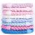 AXEN 8PCS Elastic Hair Tie for Women Girls Cotton Bands Soft Woven Ponytail Holders for Thick Hair and Curly Hair Pastel