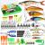 Fishing Lures Tackle Box Bass Fishing Kit,Saltwater and Freshwater Lures Fishing Gear Including Fishing Accessories and Fishing Equipment for Bass,Trout, Salmon 92pcs Fishing Tackle Box
