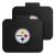 FANMATS 12302 NFL Pittsburgh Steelers Back Row Utility Car Mats - 2 Piece Set, 14in. x 17in., All Weather Protection, Universal Fit, Deep Resevoir Design, Molded Team Logo