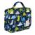 Hanging Travel Toiletry Kit Bag for Men and Boys, Waterproof Travel Organizer Bag, Cute Dinosaur Snake Cartoon Cosmetic Travel Weekender Bag with 360 Rotatable Hook (Blue)