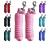 Majestic Ally Pack of 2 Solid Poly Lead Rope for Horses & Livestock 10 Foot Long and 5/8 inch Thick - Replaceable Heavy-Duty Bolt Snap Handmade Soft Broken in Feel (Pink) Pink 10 feet long