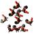 EYELET OUTLET Rooster Shape Brads 12/Pkg
