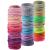 200 Pieces No-metal Hair Elastics Hair Ties Ponytail Holders Hair Bands (2 mm x 2.5 cm  Glitter Multicolor)