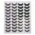 JIMIRE 20 Pairs False Eyelashes 4 Styles Fluffy Eyelashes Pack 3D Volume Faux Mink Lashes Packs 12MM-16MM- 4 Styles