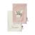 Sterntaler 2-piece wash gloves donkey Emmi Girl flora rose plain with embroidery and logo lettering soft pink one size