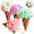 4 Pieces Kids Bath Shower Sponge Cream Bath Sponge Body Scrubber Exfoliating Loofah for Kids Bath Spa and Shower