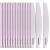 15pcs Professional Nail Files 100/180 Grit FANDAMEI Premium Nail Boards Double Sided Fingernail Files Nail Buffer Files Emery Boards for Nails Pet Manicure Tools Files Home & Salon Use Half-Moon 7 1.1 inch-Half-Moon 15.0