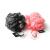 1541 London Exfoliating Bath & Shower Body Puff/Scrunchie/Buffer TWIN PACK (Olive Black/Bubblegum Pink)