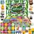 Bath Bombs for Kids with Toys Inside - Set of 12 Organic Bubble Bath Fizzies with Jungle Animal Toys. Gentle and Kids Safe Spa Bath Fizz Balls Kit. Birthday Gifts for Boys, Girls 12 Count (Pack of 1)