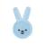 Mam oral care rabbit for baby s first oral hygiene gentle dental care with soft microfiber material babies get used to daily mouth cleaning from 0+ months blue 1 piece (1 Pack)