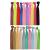 Syleia Pack of 20 Bright and Pastel Hair Ties Ponytail Holders Elastic Ribbon Band Crease Free Hand Knotted Fold Over Ouchless Strong Hold