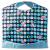 BauGaa L tzchen - Adults Latz I water -repellent with collecting shell and push button clasp i washable clothing protection for seniors and adults I large reusable blue -white roses