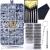Upgrade Version Eyeglass Repair Kit1500 Pcs More Complete Glasses Screws Kit and Nose Pads with 6 Pcs Screwdrivers and 3 Pcs Tools for Glasses Eyeglasses and Sunglasses Repair