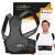 LyfeFocus S1 Premium Breathable Back Posture Corrector for Men & Women - Upper Back Support Back Brace & Back Straightener - Effective Posture Correction for Neck Shoulder & Back Pain (Black Large) Black L (Pack of 1)