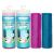 Hero Cooling Towel for Travel, Hiking, Sports, Yoga (2-Pack) Ultra Soft Microfiber 40" x 12" Pink/Blue